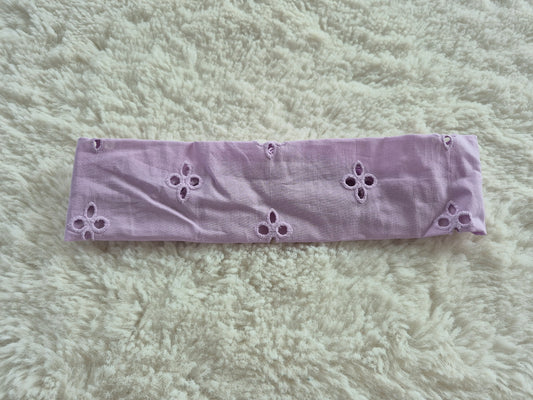 Bandeau en broderie anglaise