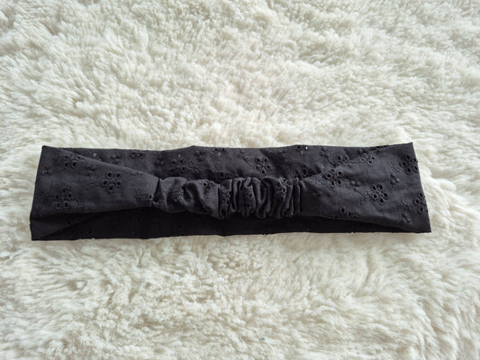 Bandeau en broderie anglaise