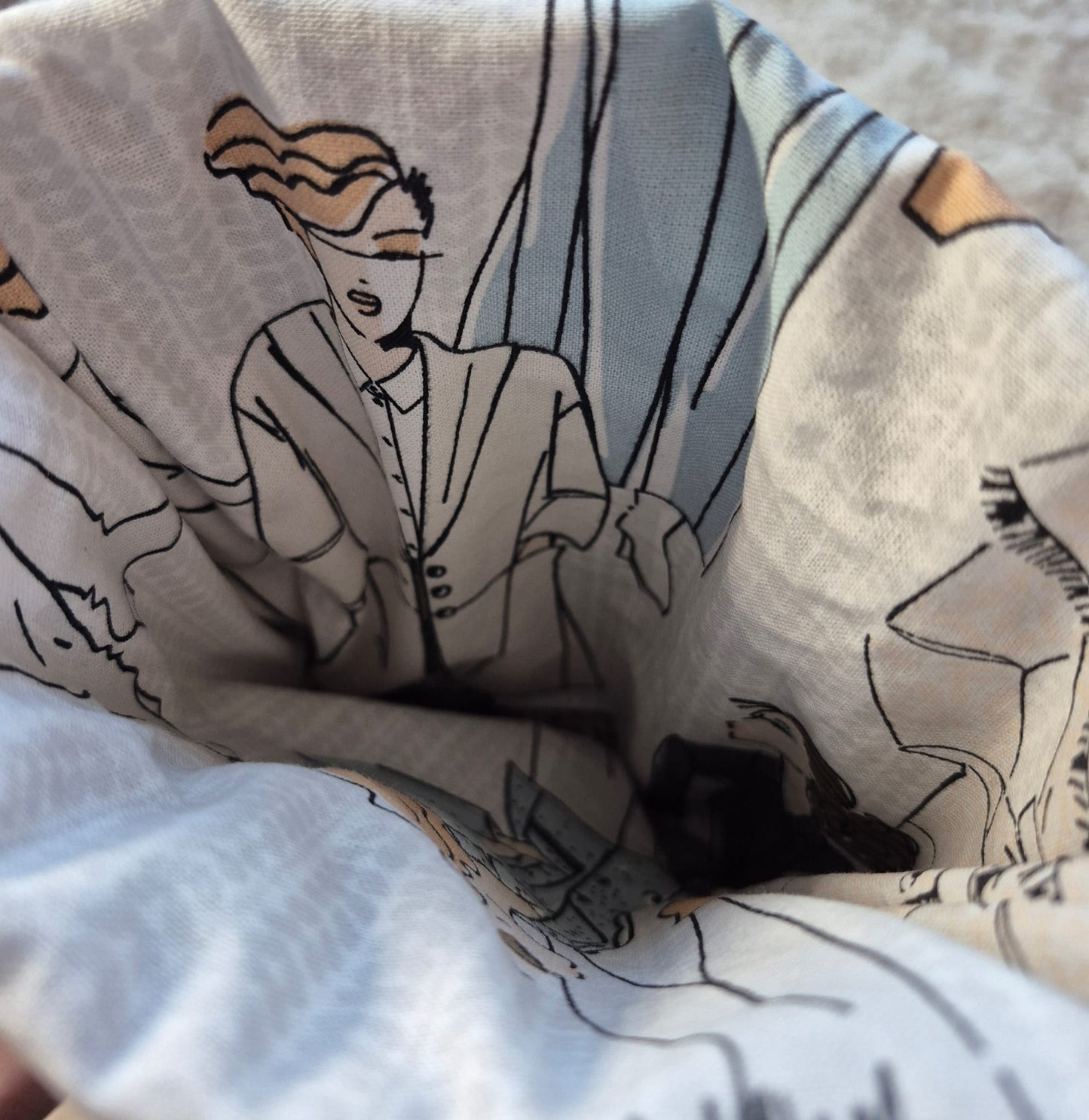 Pochette à livre en velours cotelé