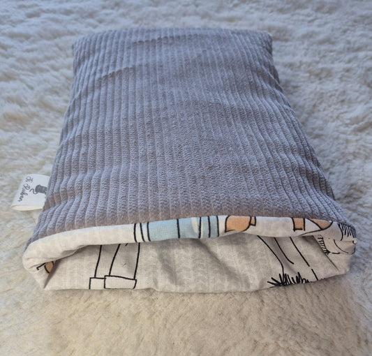 Pochette à livre en velours cotelé