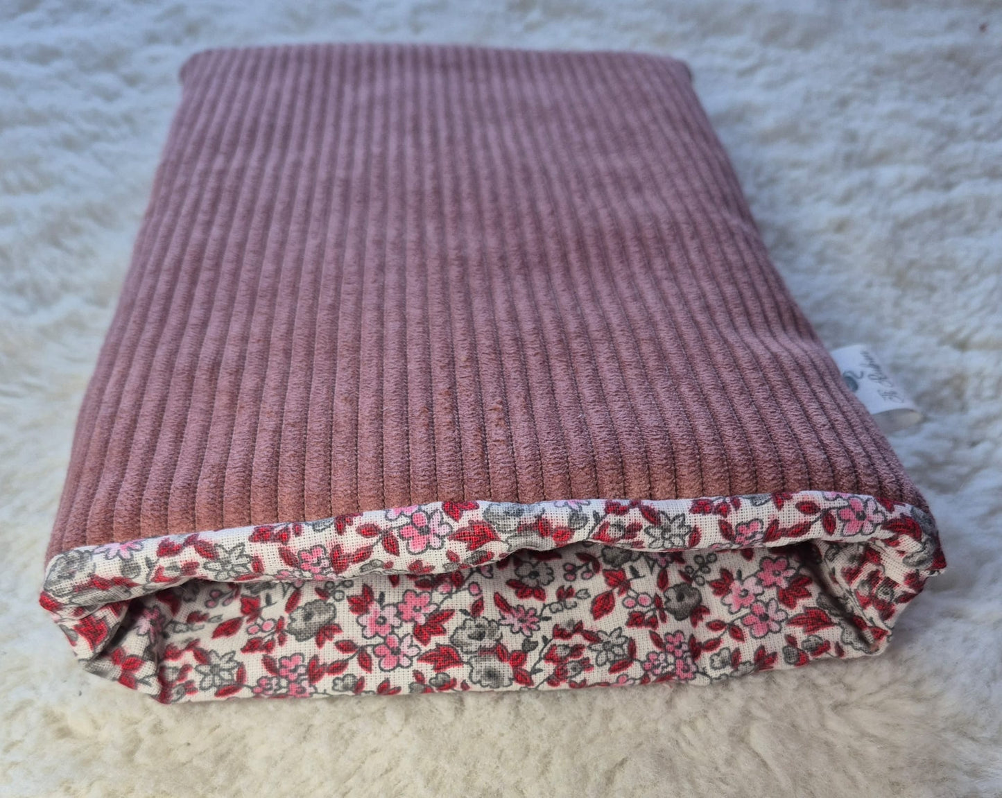 Pochette à livre en velours cotelé