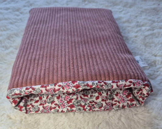 Pochette à livre en velours cotelé